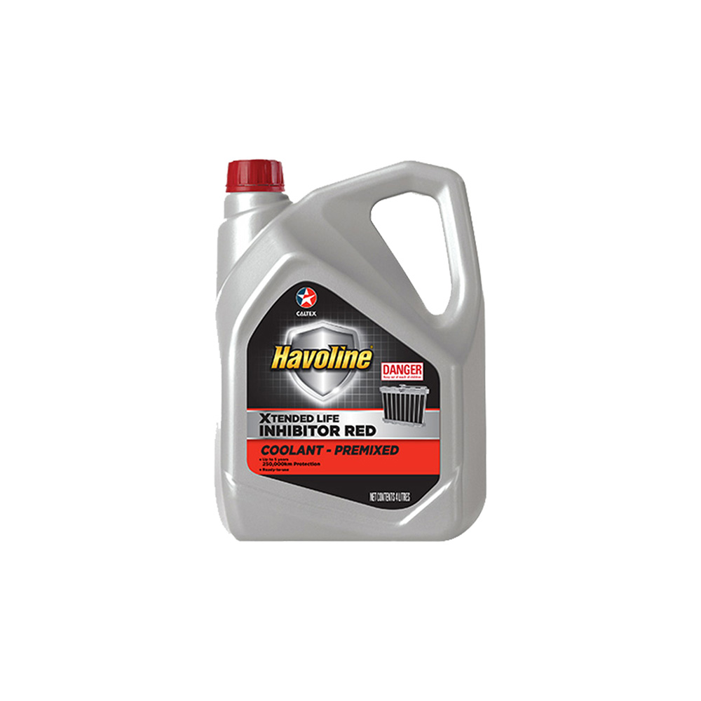 CALTEX HAVOLINE XTENDED LIFE PREMIX RED COOLANT-4L