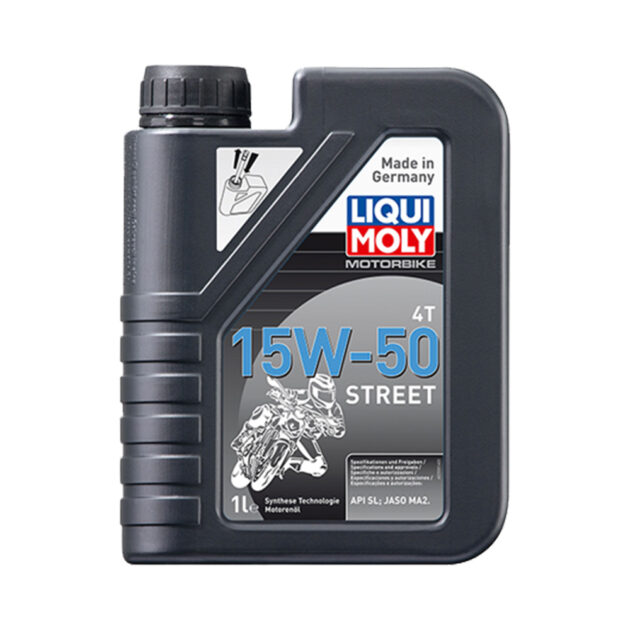 LIQUI-MOLY-SEMI-SYNTHETIC-4T-STREET-MOTORBIKE-ENGINE-OIL-15W-50